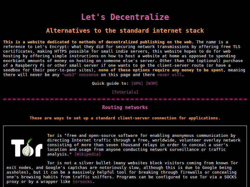 Screenshot of http://letsdecentralize.org/