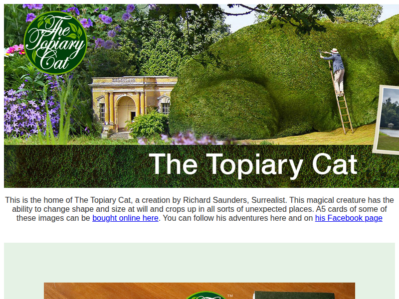 Screenshot of http://thetopiarycat.co.uk/