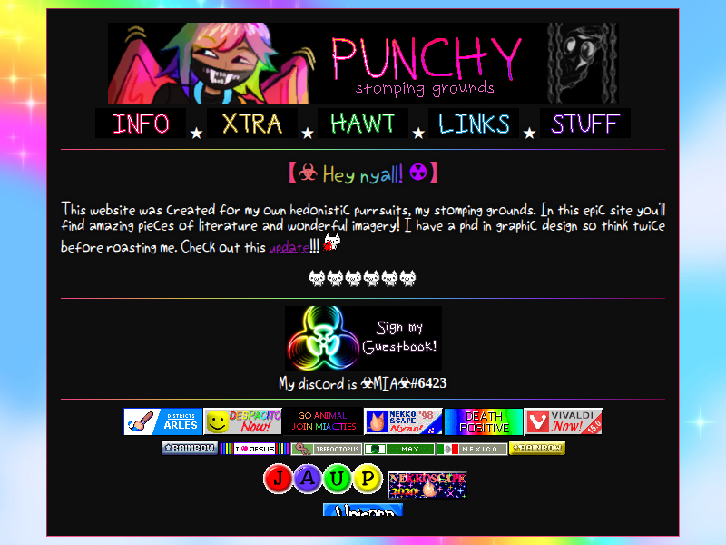 Screenshot of http://punchy.neocities.org/