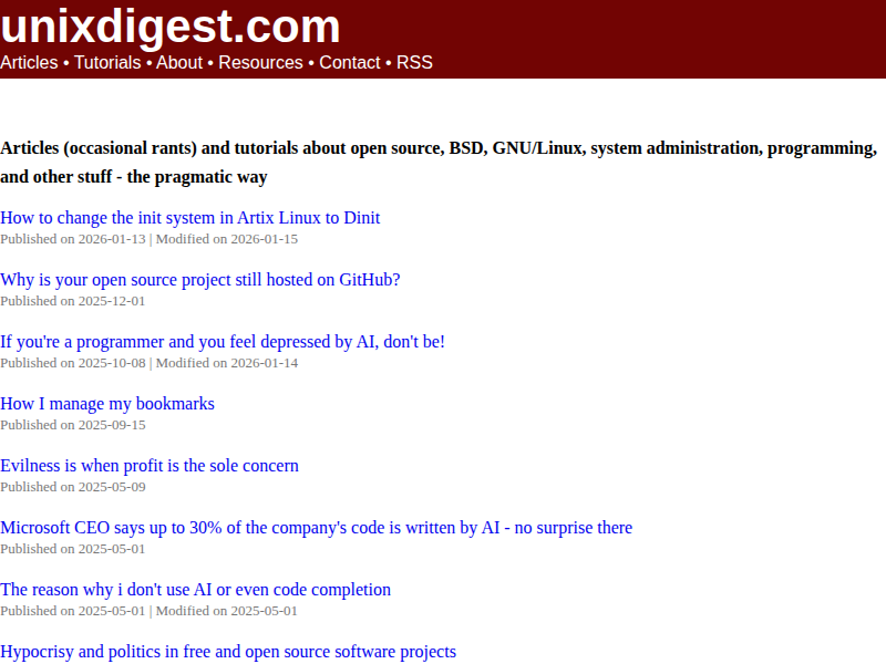 Screenshot of http://unixsheikh.com/