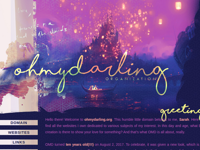 Screenshot of http://www.ohmydarling.org/