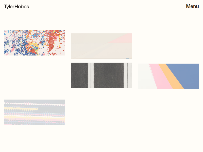 Screenshot of http://tylerxhobbs.com/