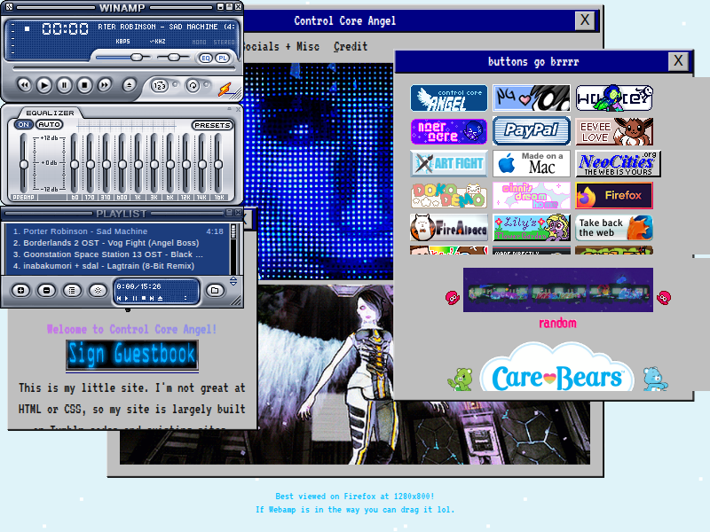 Screenshot of http://controlcoreangel.neocities.org/