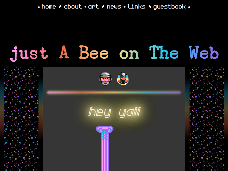 Screenshot of http://internetbee.neocities.org/
