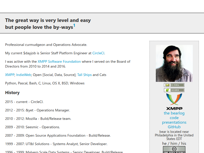 Screenshot of http://bear.im/