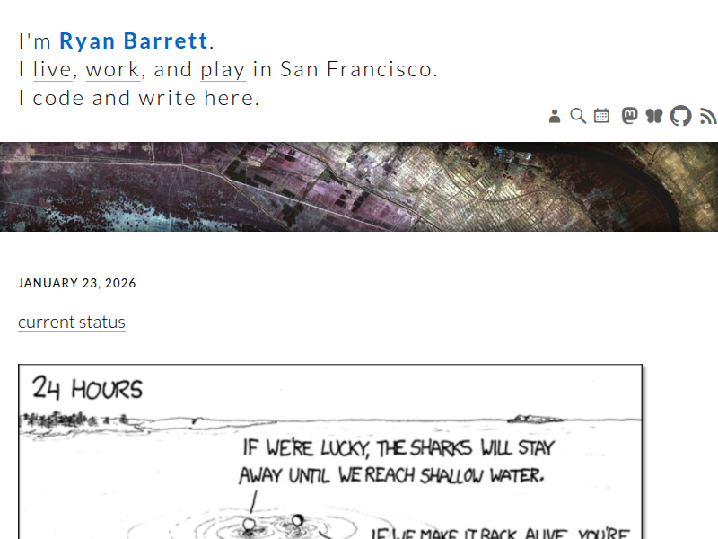 Screenshot of http://snarfed.org/