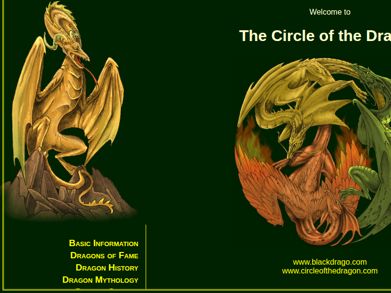 Screenshot of http://www.blackdrago.com/