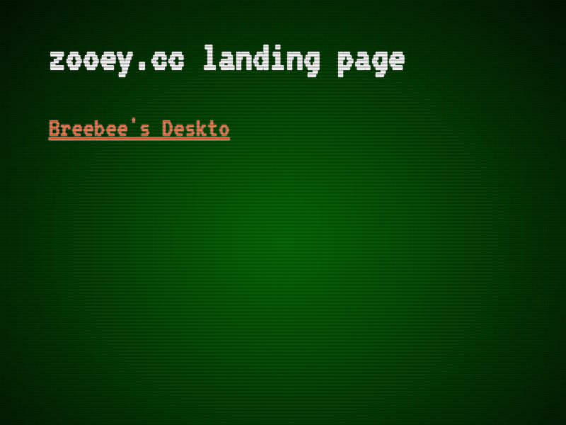 Screenshot of http://zooey.cc/